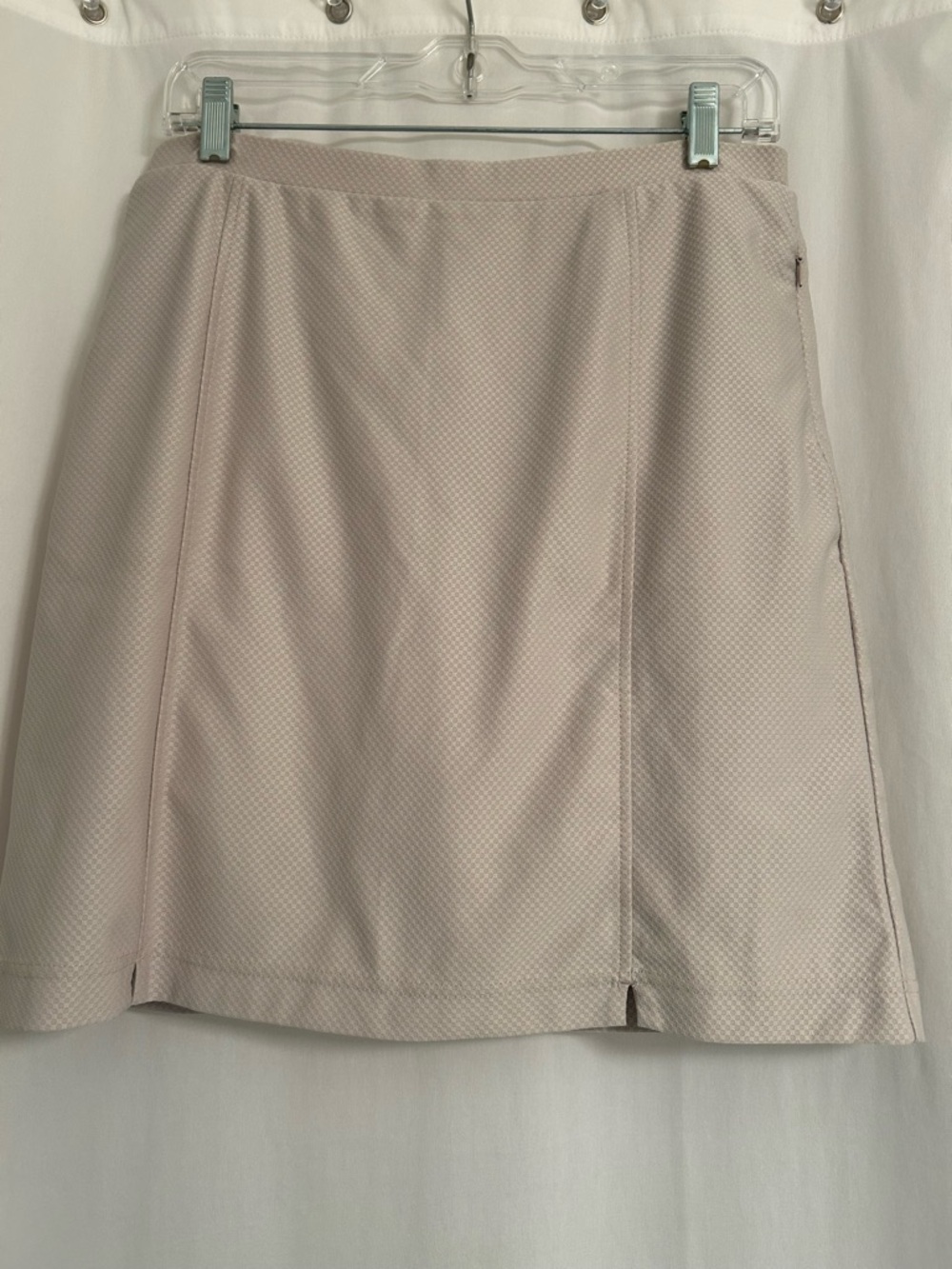 Women’s Textured A-Line Skort  in Light Beige